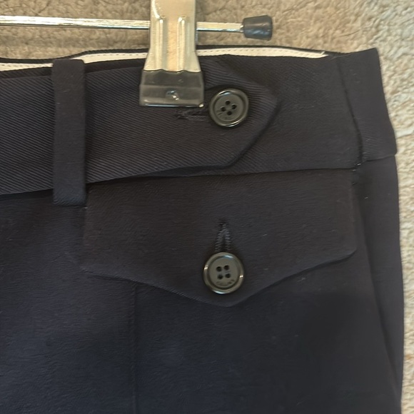 Celine Navy Straight Leg Wool Pants - Picture 4 of 5